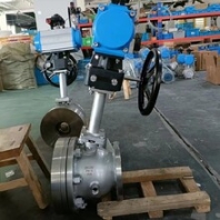 电动斜杆放料阀XFQ641F-16P变径放料球阀