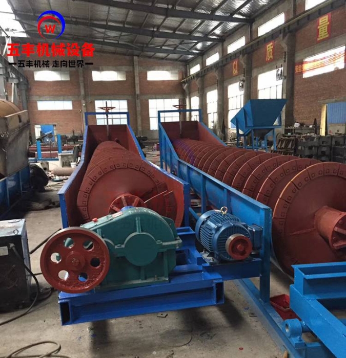 大型卧式洗砂机砂场设备沙包土脱泥筛沙蛟龙小型海砂河卵石洗砂机